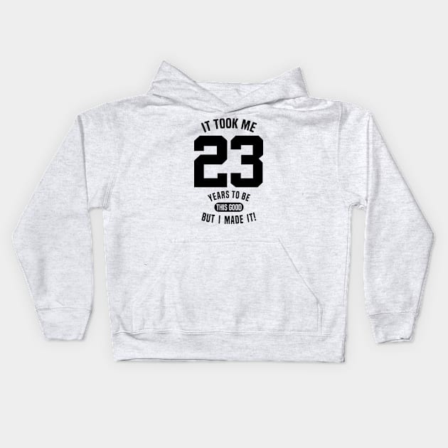 23 Years Kids Hoodie by C_ceconello